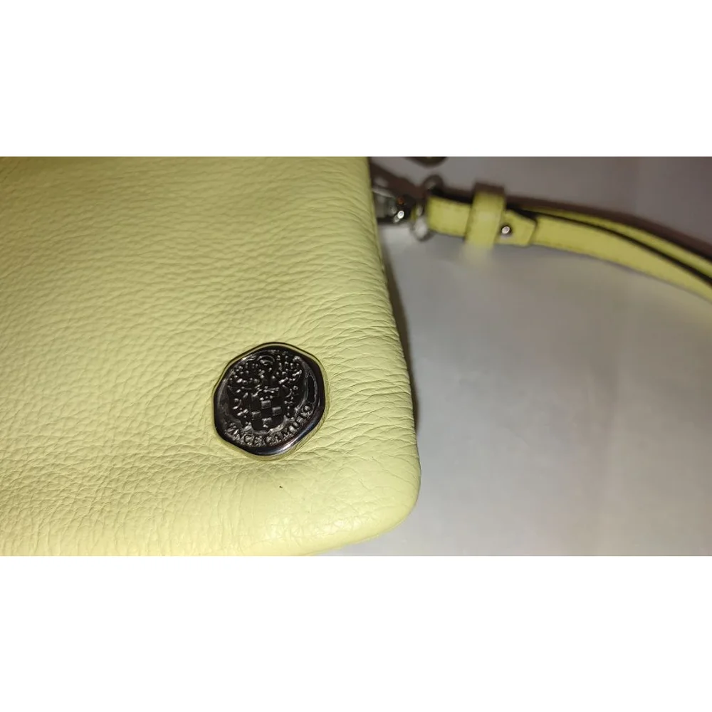 Vince Camuto Camo Leather Wristlet in Golden Apple